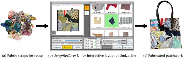 ScrapReCover：自由形パッチワーク制作のための配置最適化支援システム のサムネイル