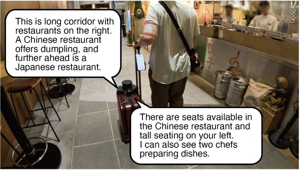 WanderGuide: 視覚障害者の探索を支援する地図なし案内ロボット のサムネイル